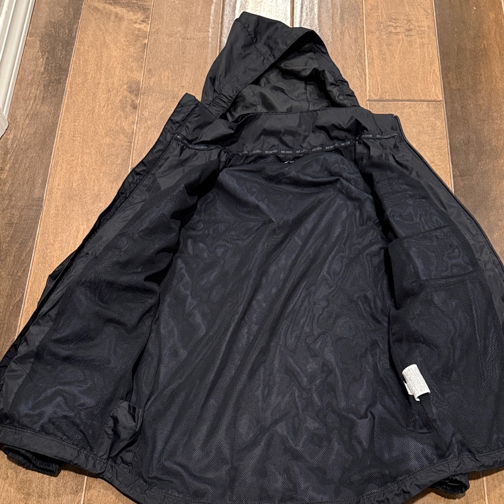 Nike Football Black Removable Hooded Jacket Youth Sz M - Picture 2 of 5